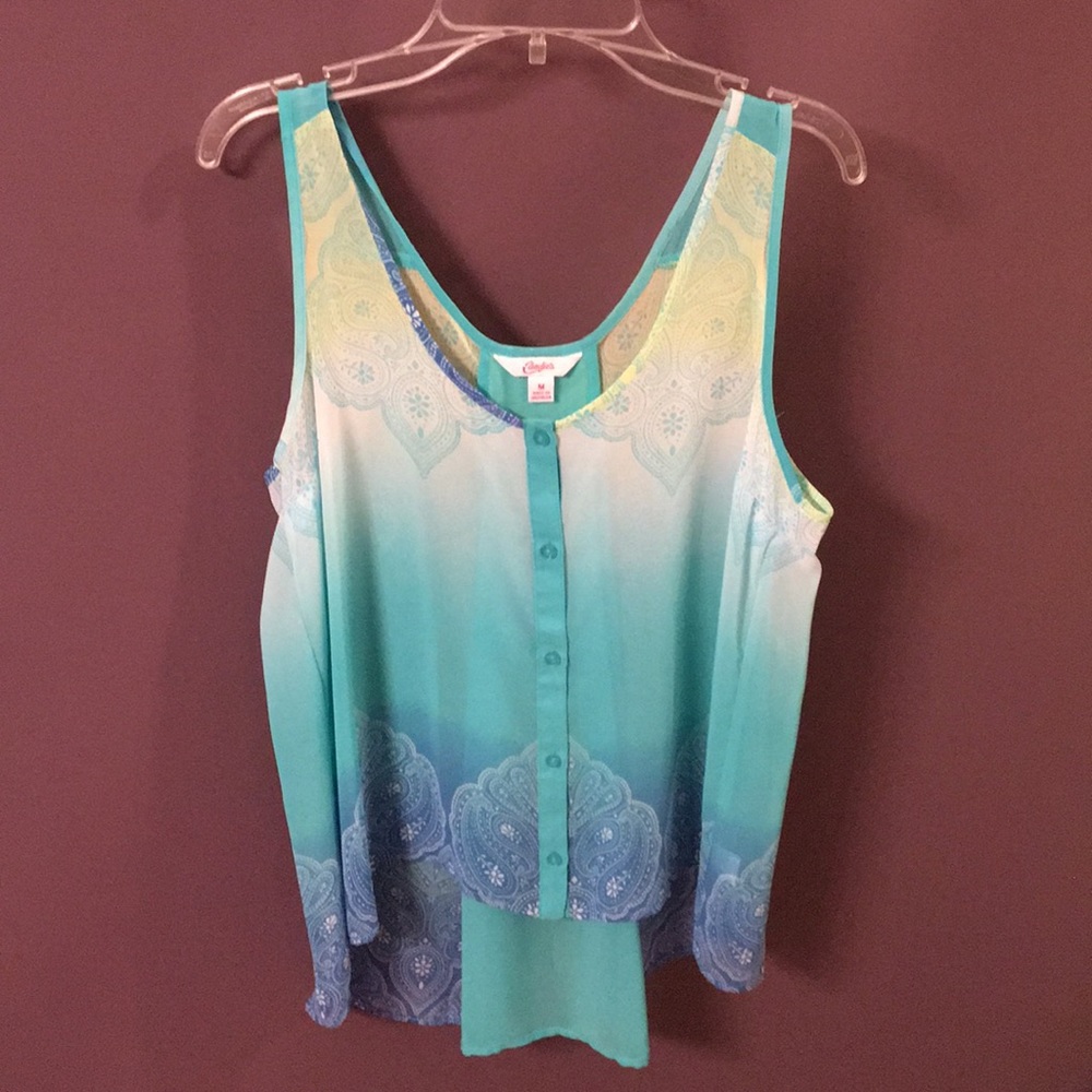 Sheer tank top